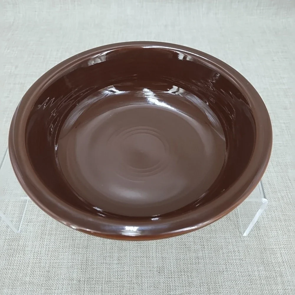 Fiesta Retired Chocolate Classic Rim Cereal Bowl 6 7/8